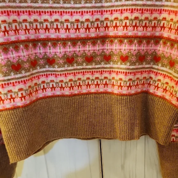 J. Crew Pink and Brown Patterned Sweater - Picture 7 of 10